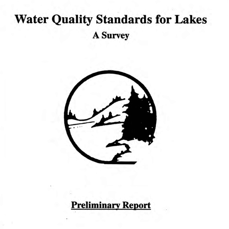Water Quality Standards for Lakes (digital download) North American