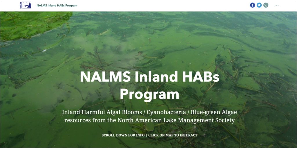 NALMS Inland HABs Program StoryMap